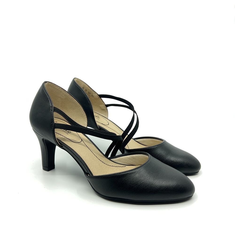 LifeStride Grace Pump Black Smooth Womens 8W